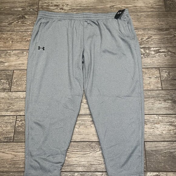 Under Armour Men's Sweatpants Pants Size 5XL Loose Gray Fleece 1373402-012 NWT - Picture 2 of 7